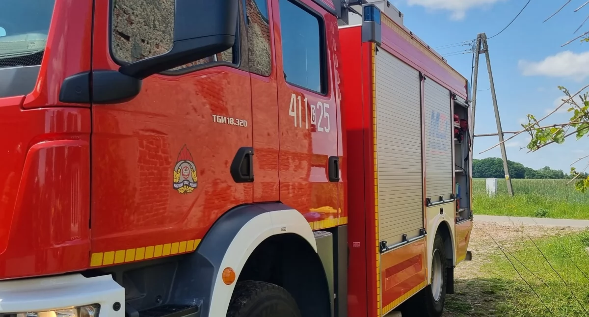 Pożar kotłowni w Pawłowie. Strażacy szybko opanowali sytuację