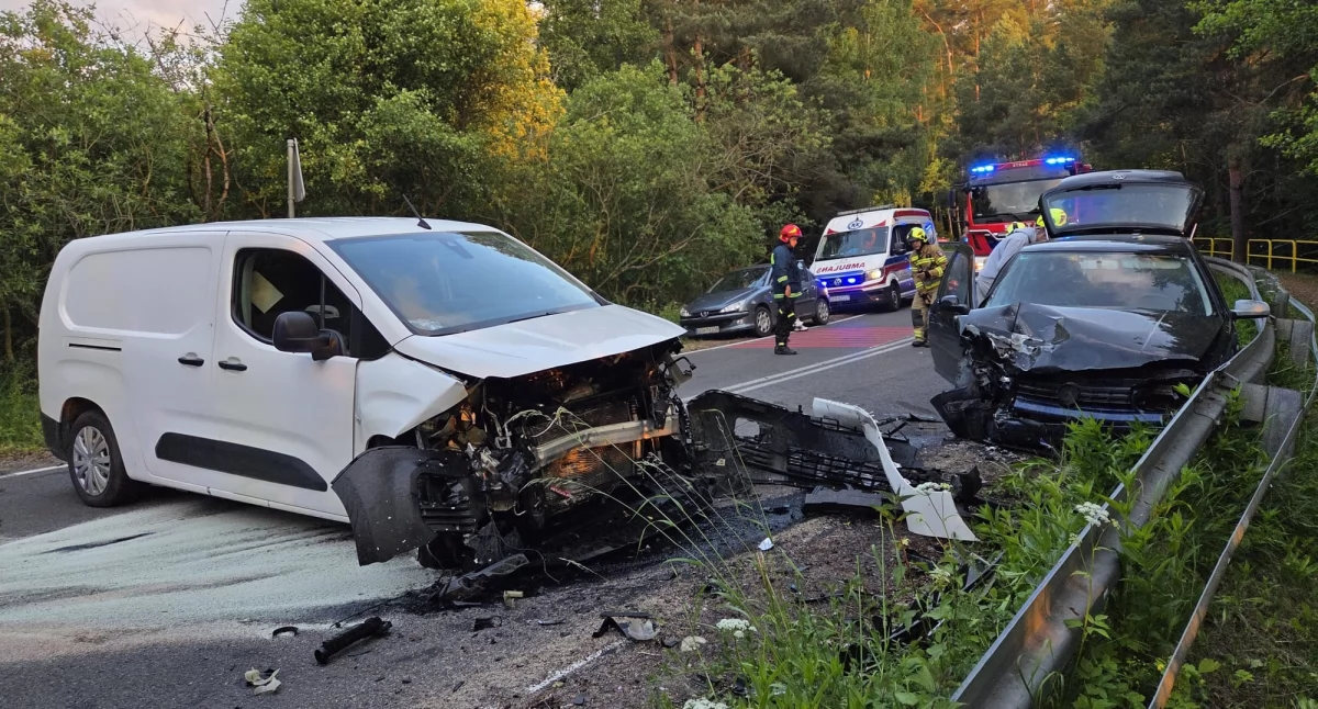 Kolizja na trasie między Bachorzem a Małymi Swornegaciami. Sprawca – 19-latek z gminy Chojnice
