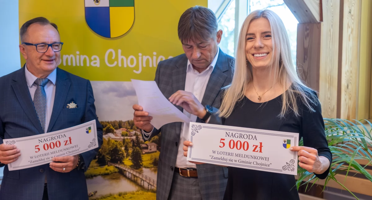 Złote rybki z gminy Chojnice. Pierwsza loteria meldunkowa za nami