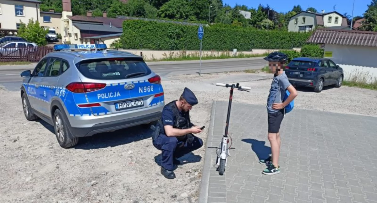 Policja z Chojnic, Czerska i Brus na tropie niebezpiecznych hulajnog