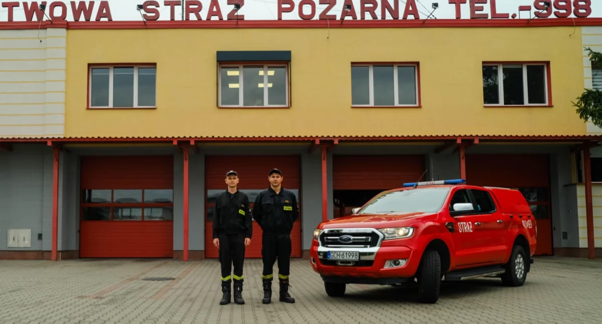 Strażacy z Chojnic wspierają działania przeciwpowodziowe pod Pruszczem Gdańskim