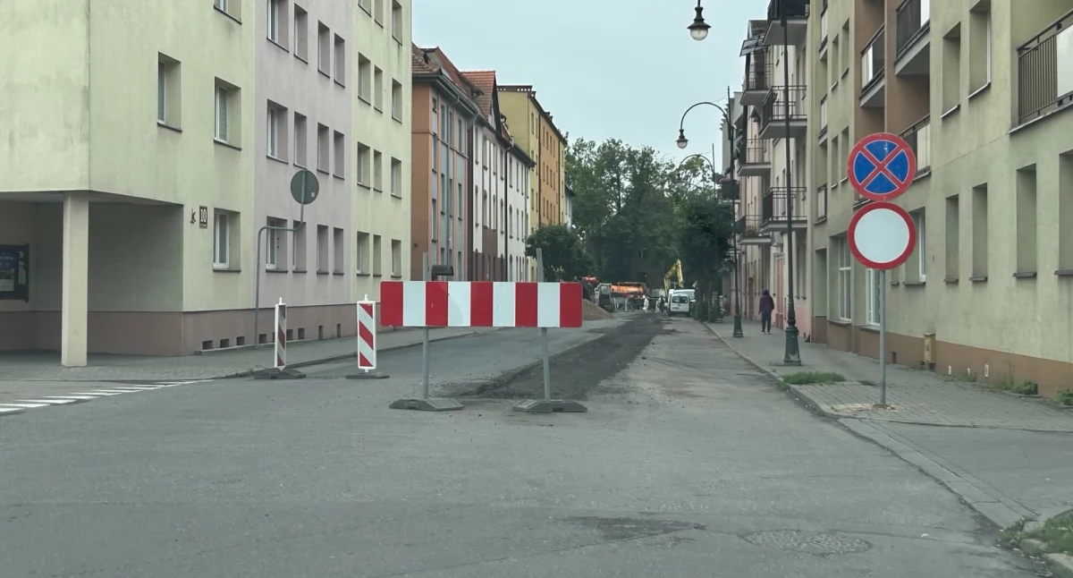Ulica Drzymały nieprzejezdna na jednym odcinku. Rozpoczęły się prace drogowe
