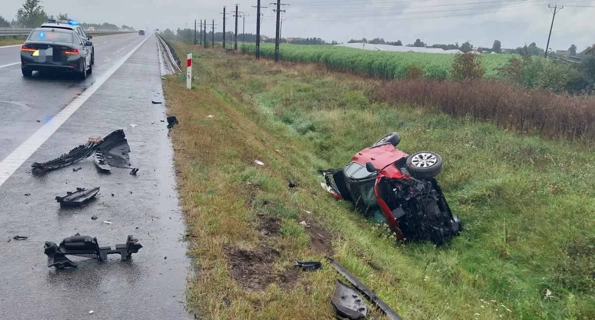 Wypadek na obwodnicy Chojnic – jedna osoba trafiła do szpitala