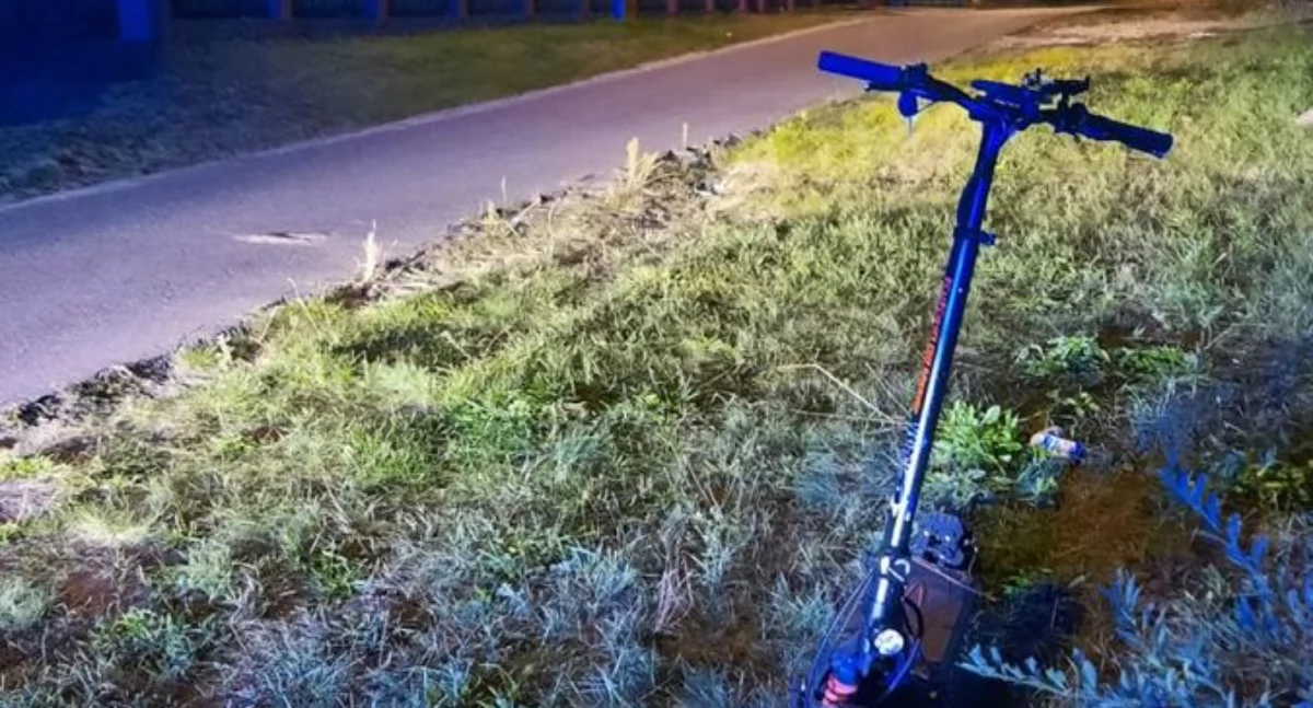 Hulajnoga jak rower. Policja przypomina przepisy po wypadku w Czersku