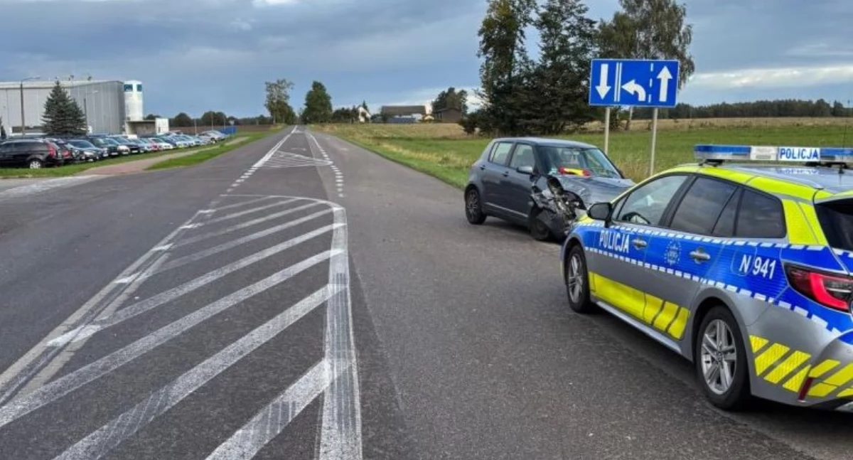 Nie ustąpiła pierwszeństwa – doszło do zderzenia