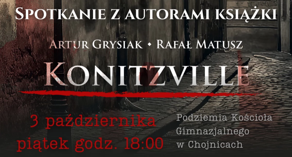 Spotkanie z autorami książki „Konitzville” w podziemiach kościoła w Chojnicach