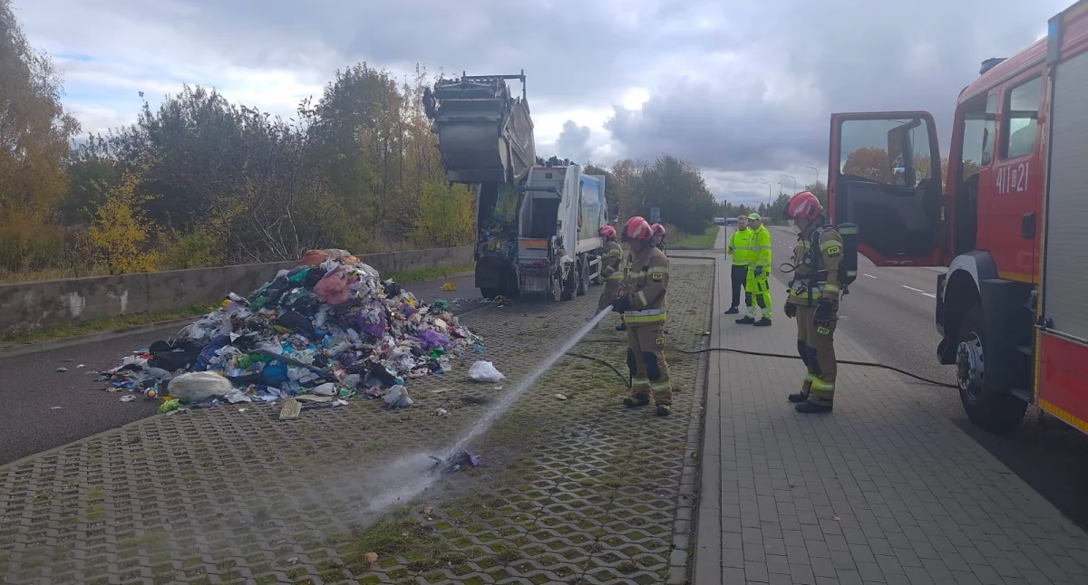 Pożar śmieci na Subisława – szybka akcja strażaków z Chojnic