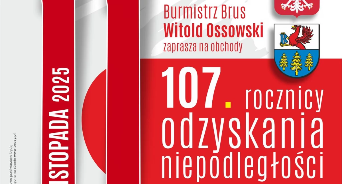 Brusy świętują dziś 107. rocznicę odzyskania niepodległości