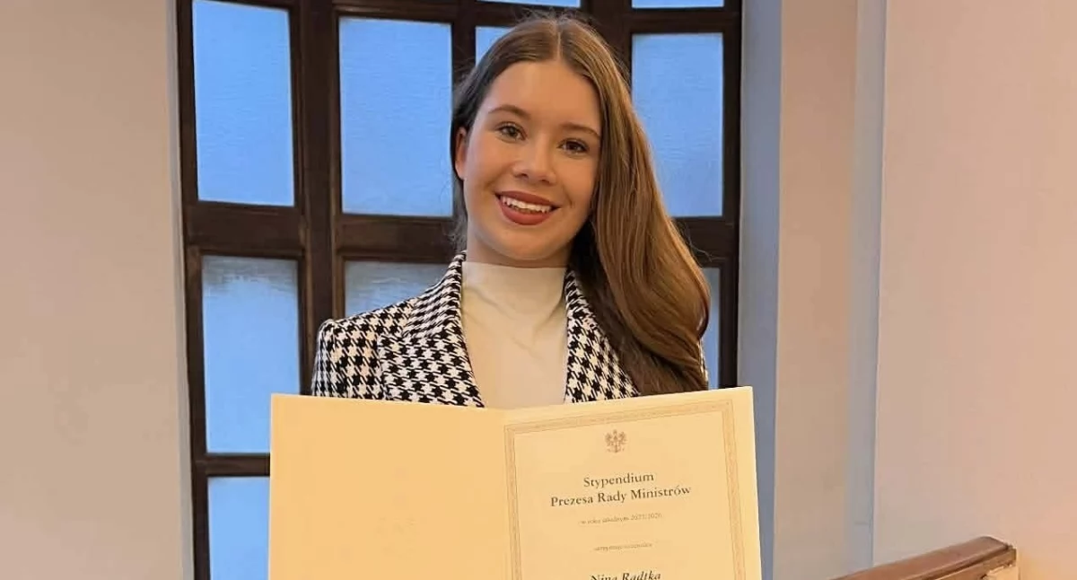 Sukces Niny Radtki z Brus. Uczennica otrzymała prestiżowe stypendium