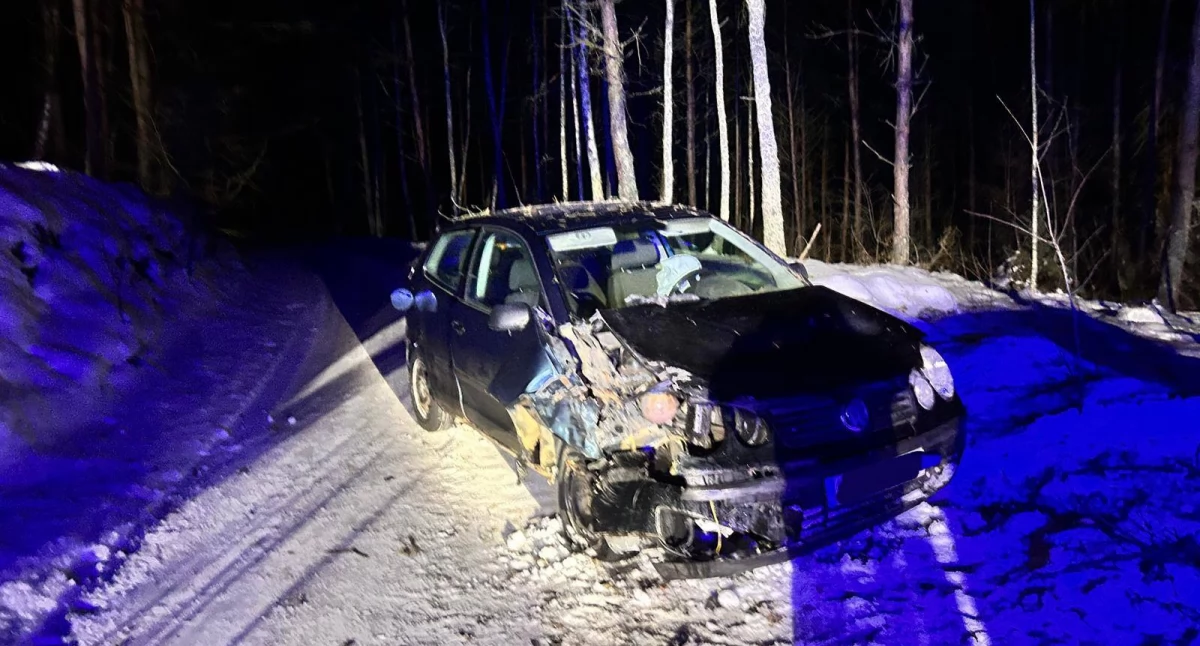 Uciekał przed policją, był poszukiwany i pijany. Pościg zakończył się pod Zimną Kawą