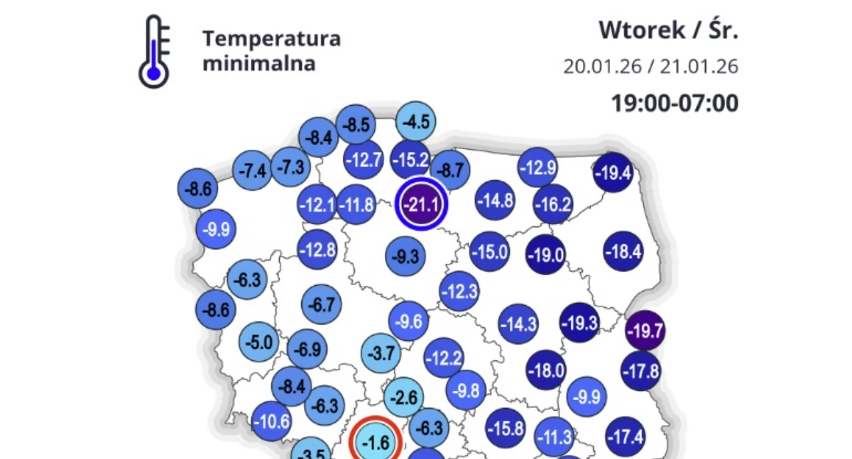 Mróz nie odpuszcza. W Chojnicach nocą -11,8°C, rano jeszcze zimniej