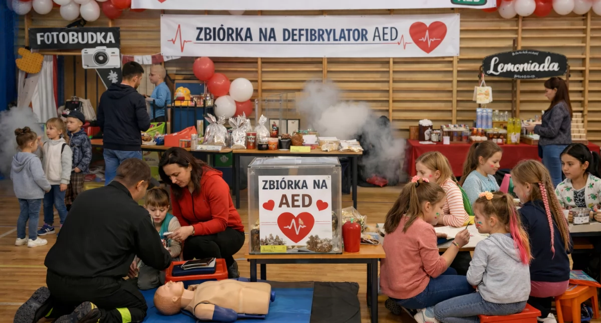 Festyn dla zdrowia w Szkole Podstawowej nr 7 w Chojnicach. Celem zakup defibrylatora AED