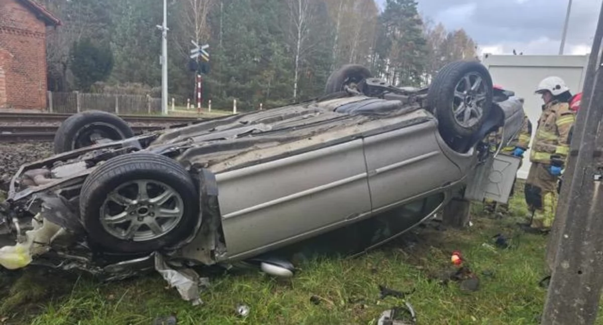 Szynobus Tczew–Chojnice zderzył się z Jaguarem. Kierowca był pod wpływem amfetaminy