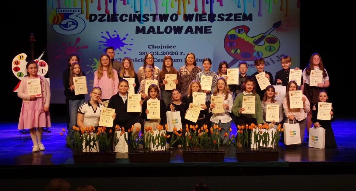 Klara Głaz, Karolina Markowska i Kacper Szczodrowski zwycięzcami konkursu recytatorskiego w Chojnicach