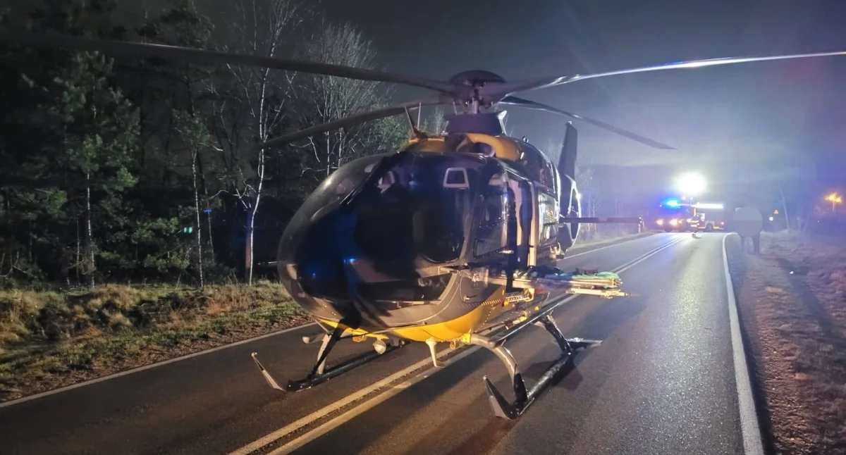 Wypadek w Spierwi: sześć osób poszkodowanych, interweniował śmigłowiec LP. Aktualizacja!!!