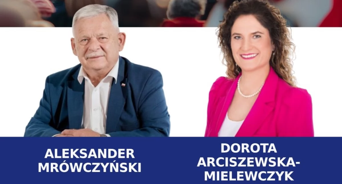 Aleksander Mrówczyński i Dorota Arciszewska-Mielwczyk spotkają się z mieszkańcami