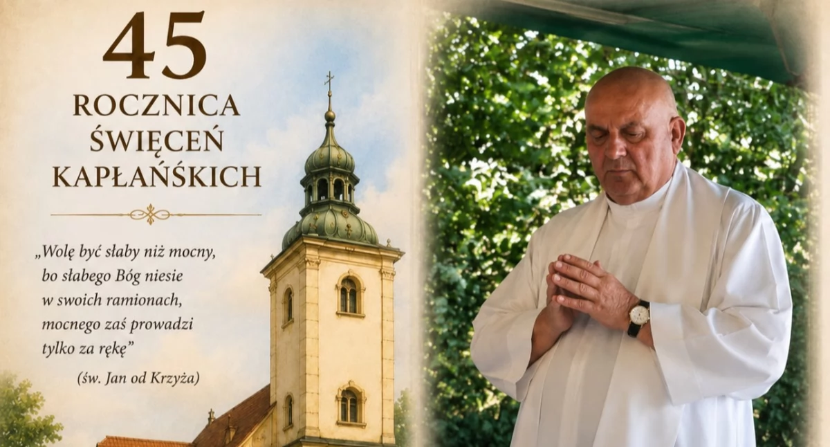 45 lat kapłaństwa ks. Brunona Lubińskiego. Jubileusz duchownego związanego z Pawłowem