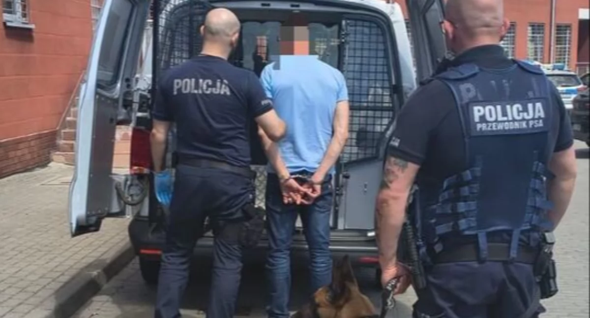 Chciał uniknąć kary, ale na drodze stanął mu policyjny patrol z psem