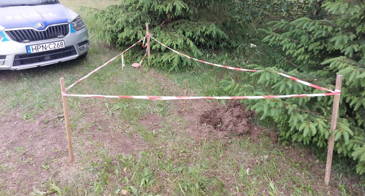 Saperzy w Chojniczkach. Niebezpieczne znalezisko na placu rekreacyjnym