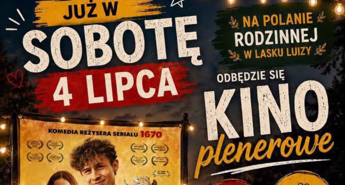 Rusza letnie kino plenerowe w Człuchowie