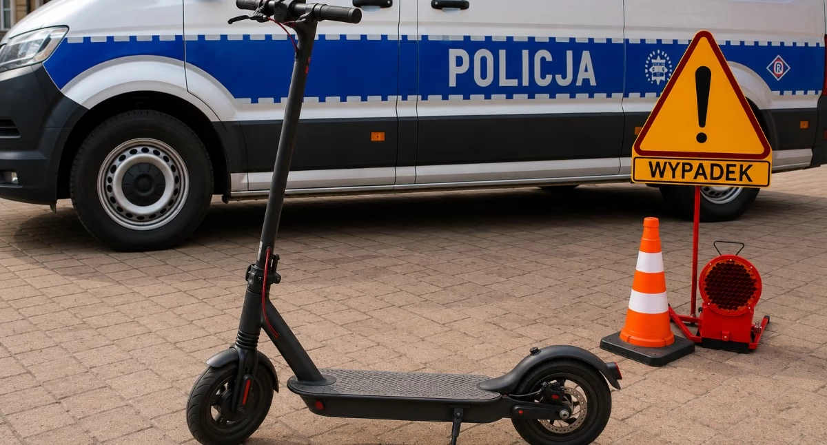 Trzy osoby w szpitalu po potrąceniu i zderzeniu na ścieżce rowerowej