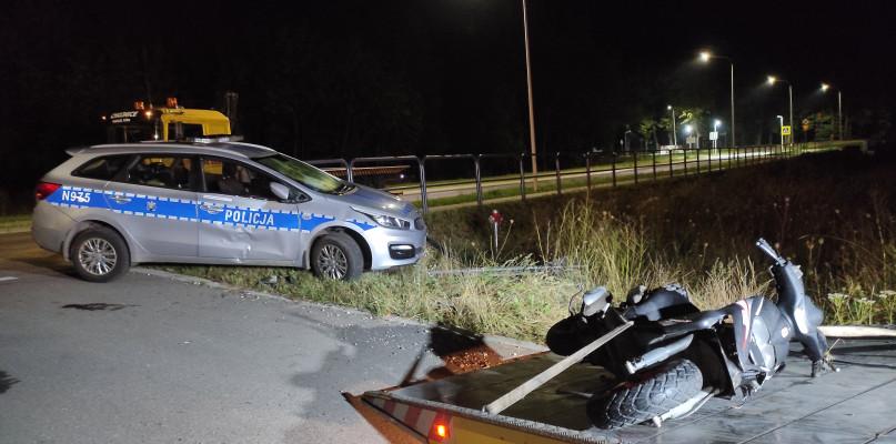 Pościg zakończony kolizją ze skuterem (FOTO)