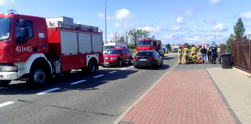 Potrącenie rowerzystki na Tucholskiej w Chojnicach