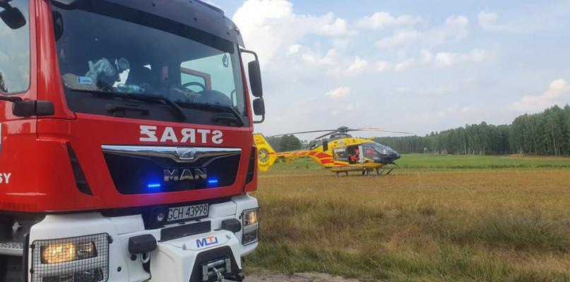 Bus uderzył w drzewo między Laską a Asmusem