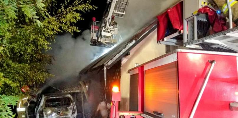 Pożar budynku gospodarczego w Ciechocinie