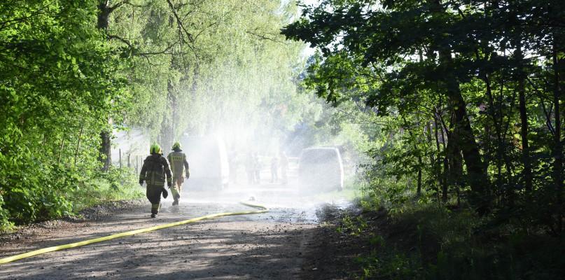 Wyciek gazu w Charzykowach (FOTO)