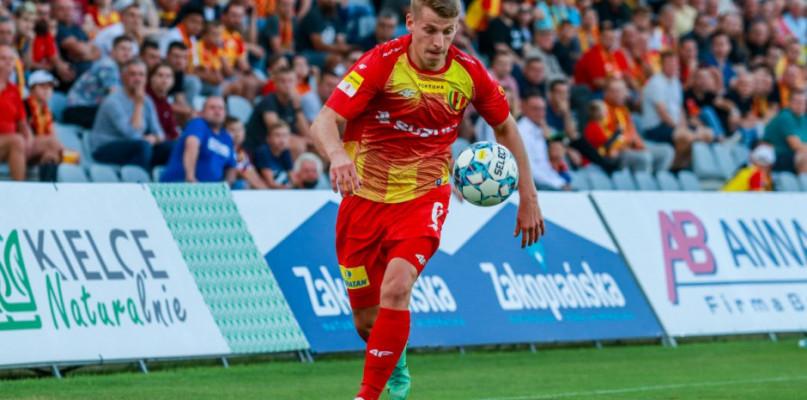 Dwa gole Jacka Podgórskiego dla Korony Kielce w meczu barażowym z Odrą