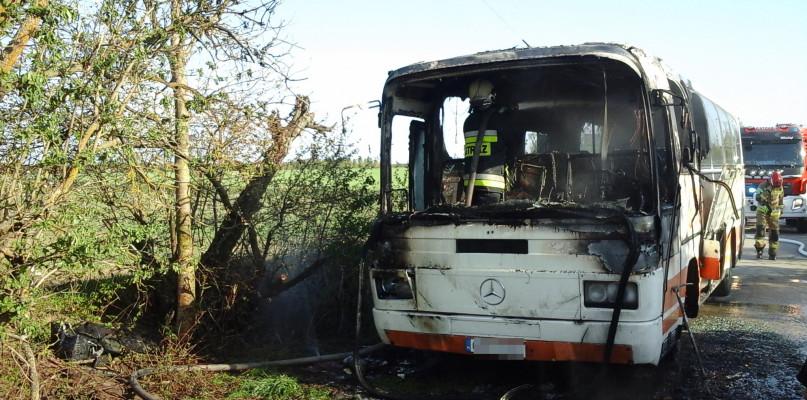 Spalił się autobus szkolny