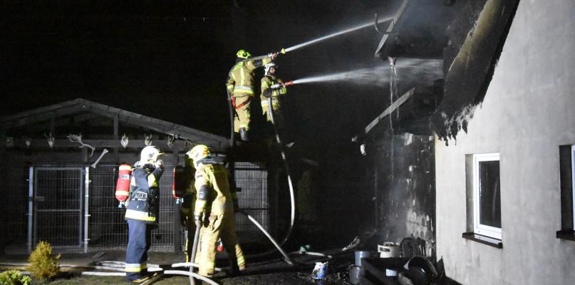 Pożar domu w Nowej Cerkwi (FOTO)