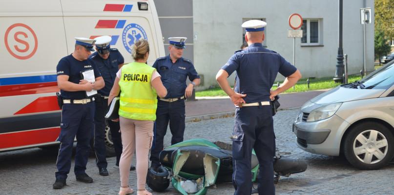 Wypadek niedaleko starostwa. Są utrudnienia w ruchu