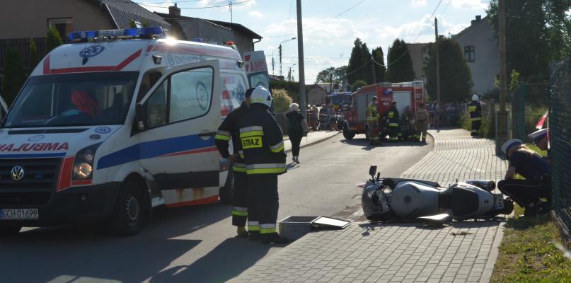 Zmarł motocyklista ranny w wypadku