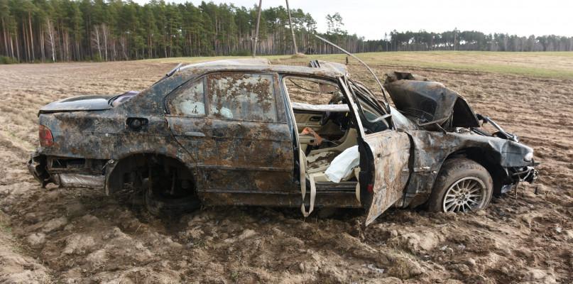 Dachowanie bmw pod Rytlem (FOTO)