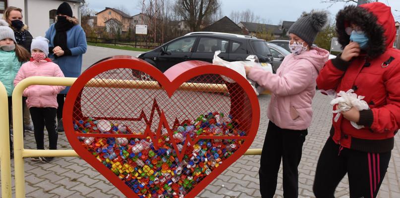 Czerwone serce w Zalesiu