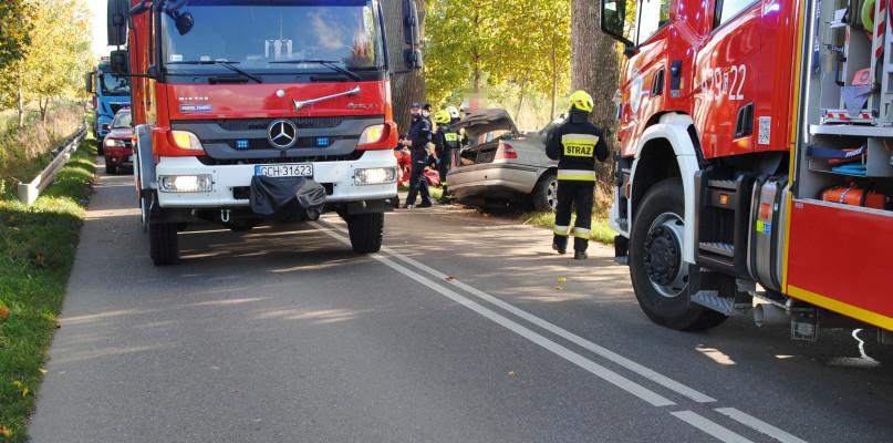 Dwie osoby poszkodowane w wypadku. Dziecko zabrał śmigłowiec