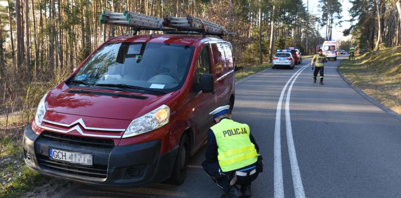 Wypadek motocykla w gminie Chojnice (FOTO)