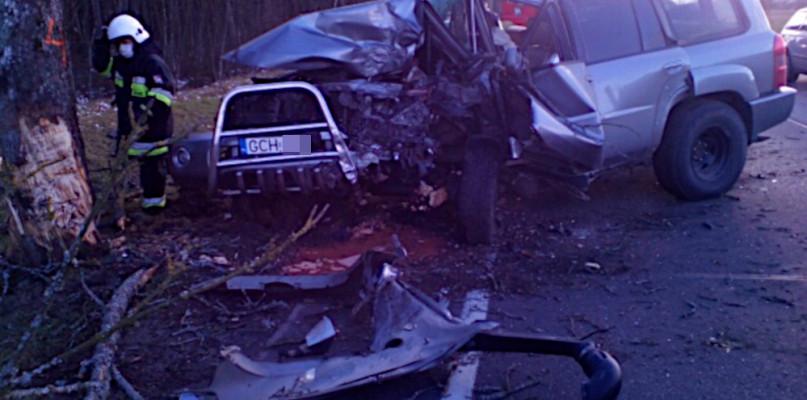 Mieszkaniec gminy Czersk uderzył w drzewo