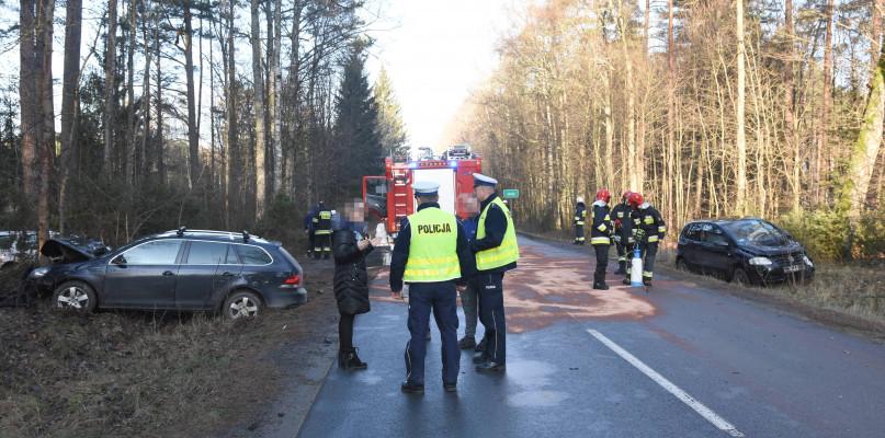 Dwa zdarzenia drogowe w Jonkach (FOTO)