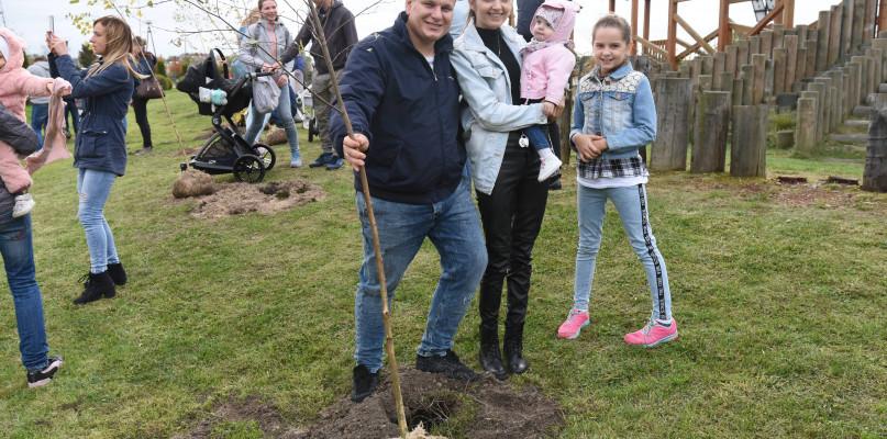Rodziny sadziły drzewa w Parku Borowiackim (FOTO)
