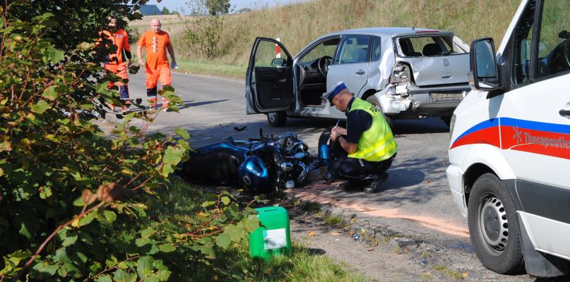 Poważny wypadek w gminie Brusy