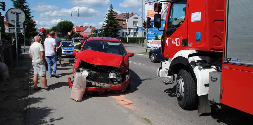 Zderzenie dwóch pojazdów w Chojnicach