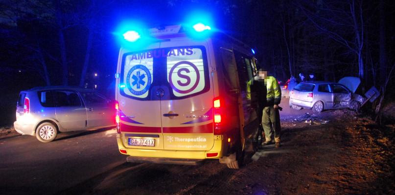 Wypadek na drodze Czersk-Tuchola (FOTO)