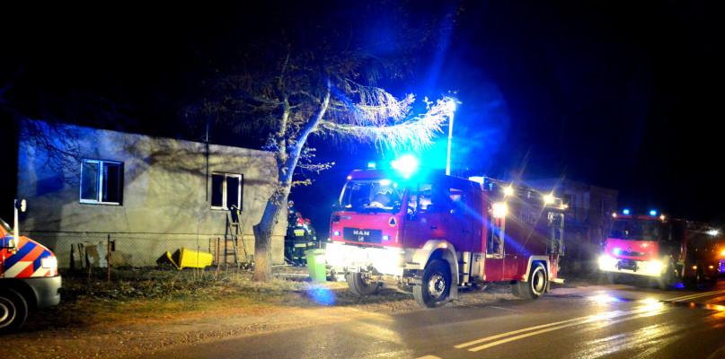 Pożar budynku w Ostrowitem w gminie Chojnice (GALERIA ZDJĘĆ)