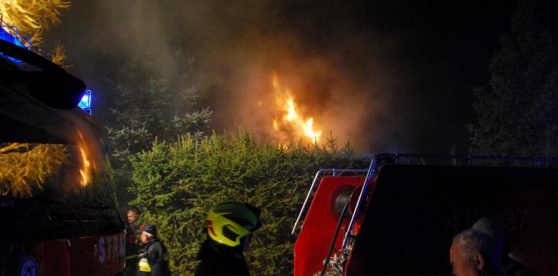 Pożar domu we Wiecku w gminie Czersk (FOTO)