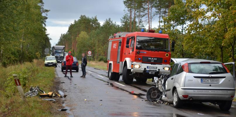 Wypadek dwóch aut