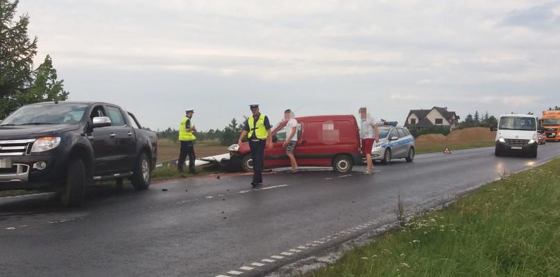 Kolizja na drodze pod Pawłowem