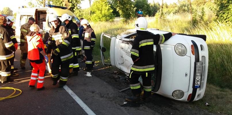 Wypadek na berlince. Kierowca był pijany